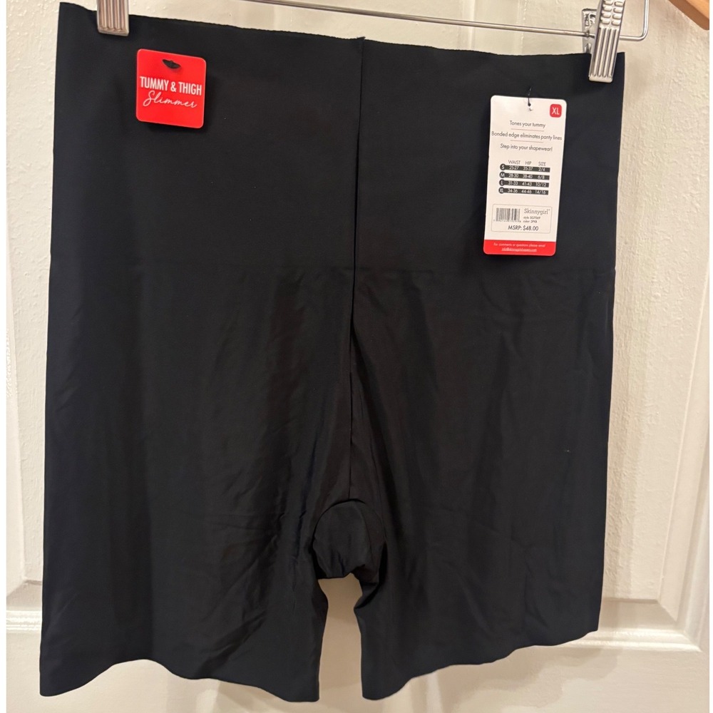 Skinnygirl Laser Shaping Shorts Black Tummy Thigh Slimmer SG7069 XL NWT